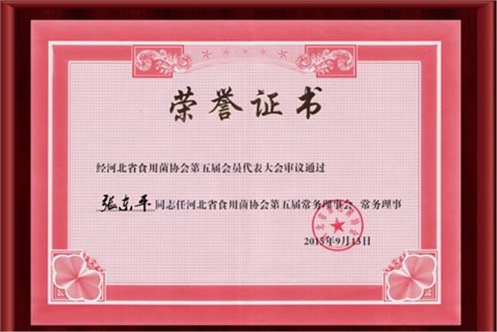 2015河北省食用菌協(xié)會第二屆會員代表大會-榮譽(yù)證書（正文）.jpg