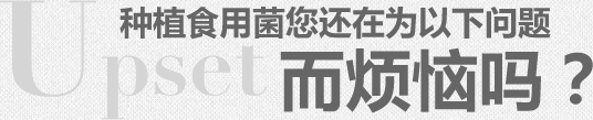 種植食用菌您還在為以下問(wèn)題而煩惱嗎？
